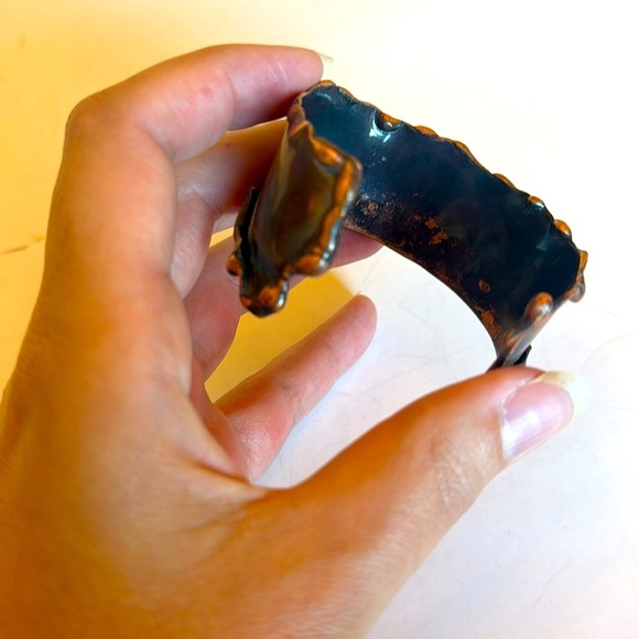 Handcrafted Copper Cuff Bracelet - Picture 2 of 5